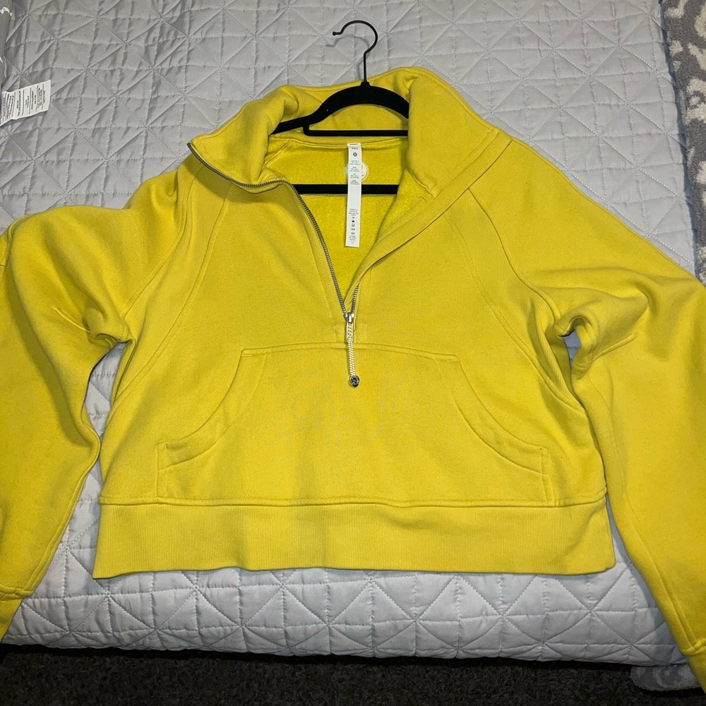 Lululemon Funnel Neck Scuba in Soleil